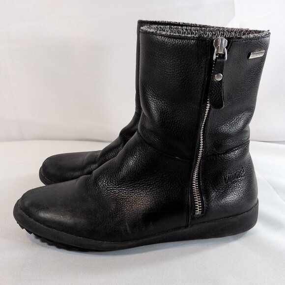 Cougar Vito-L Leather Boots Black Booties  8 Waterproof Side Zip Mid Calf Winter - Picture 11 of 16